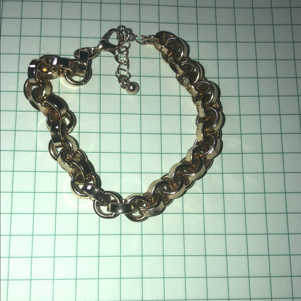 Gold-Tone Chunky Link Bracelet - Women's Fashion Jewelry